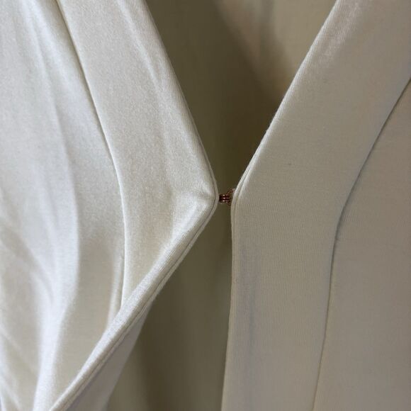 Logo By Lori Goldstein Cardigan Ivory Long Sleeve Kimono Minimalist Sz Large - Picture 4 of 9